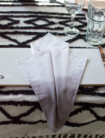 making ombre napkins